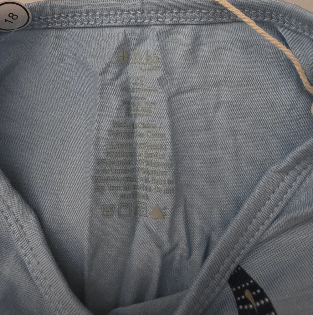 NWT Kyte Baby Short Sleeve Toddler Pajama Set in Stream Shark Size 2T - Picture 4 of 9